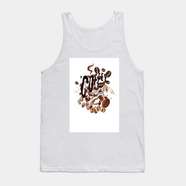 coffee bean tshirt Tank Top by SherDess33